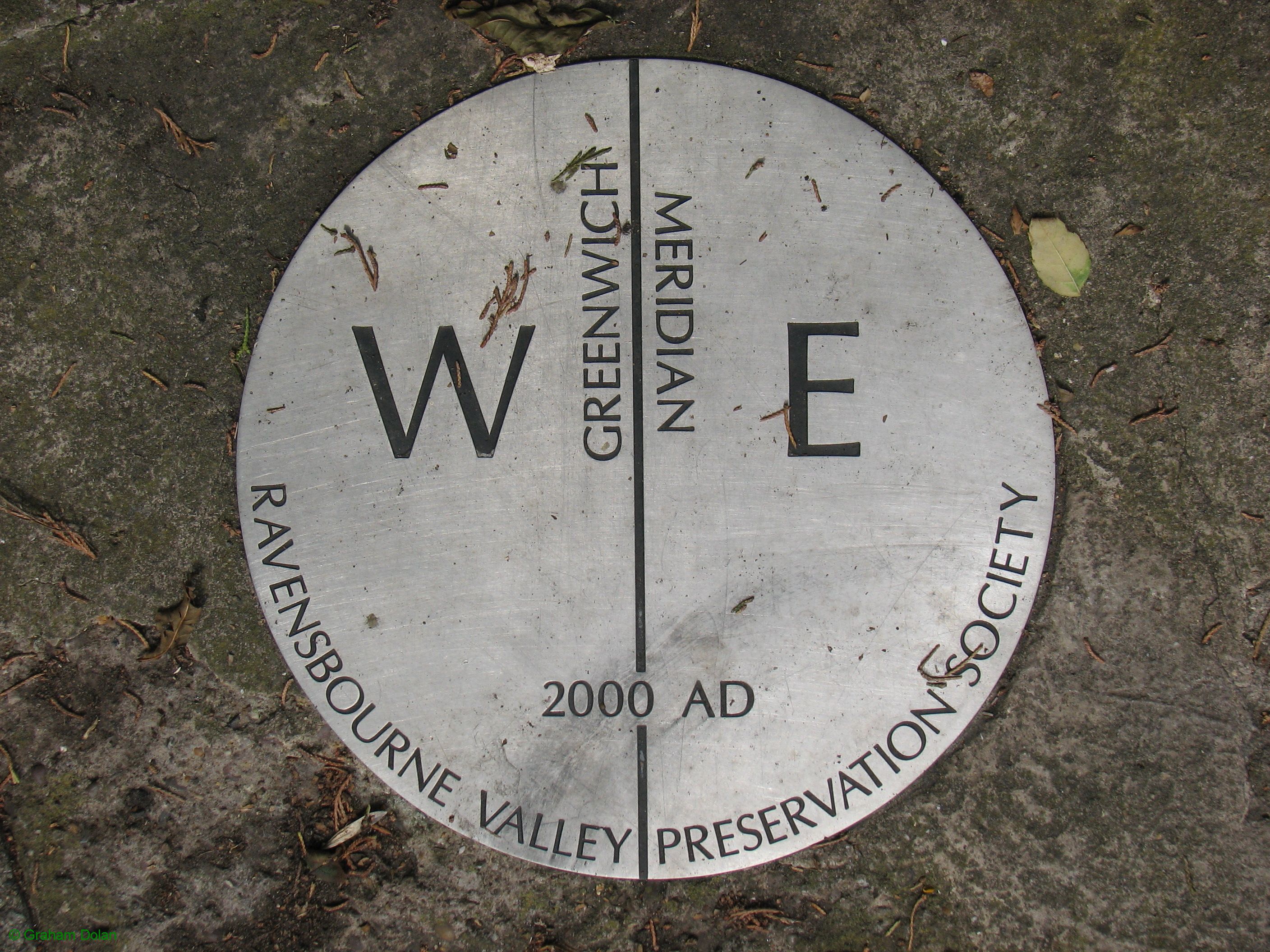 Greenwich Meridian Marker; England; LB Bromley; Shortlands (BR2)